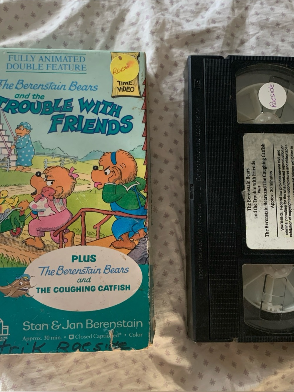 The Berenstain Bears The Trouble With Friends and Coughing Catfish VHS